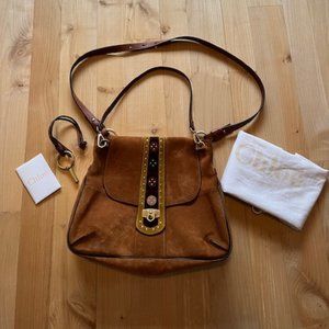 Authentic Chloe "Lexa" Leather and Suede Bag - Medium Size
